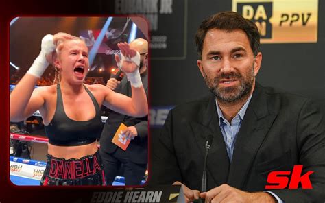 danielle hamsley flash|Daniella Hemsley hits back at Eddie Hearn after flashing boobs ...